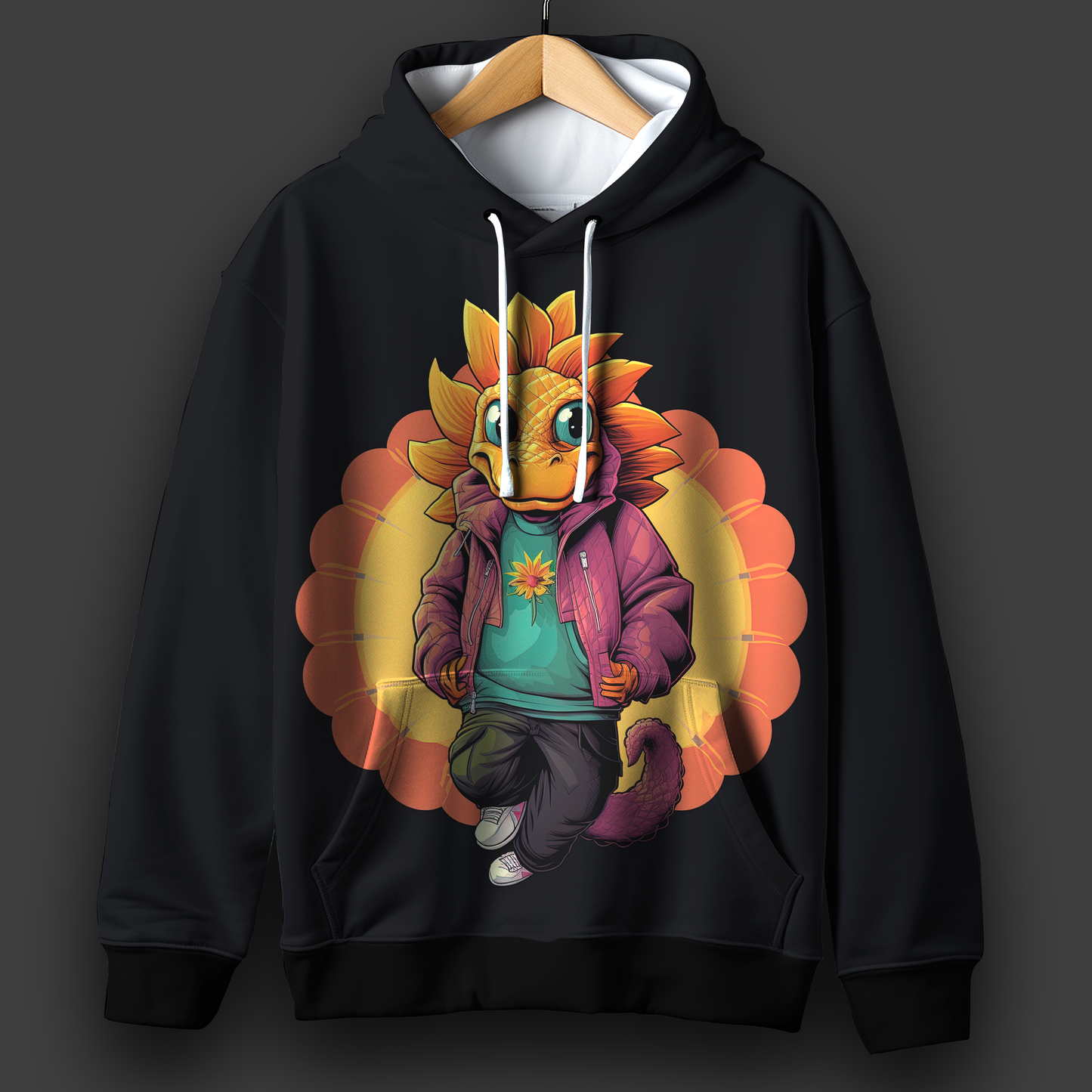 Printed Hoodie#39