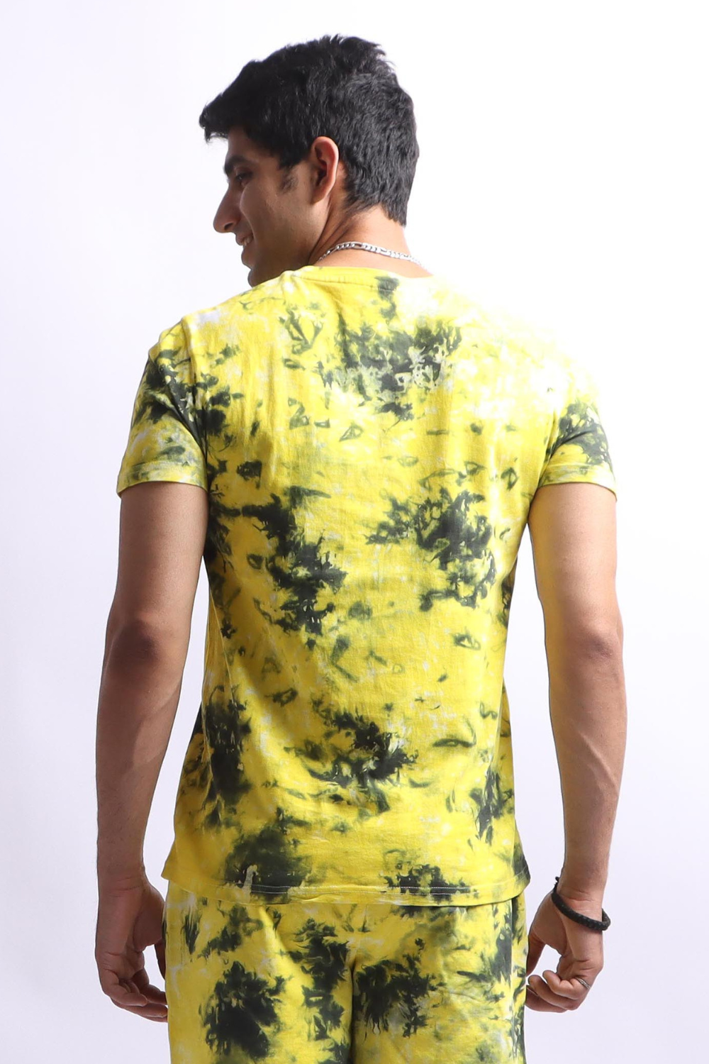 Yellow Green Tie Dye Tee #6