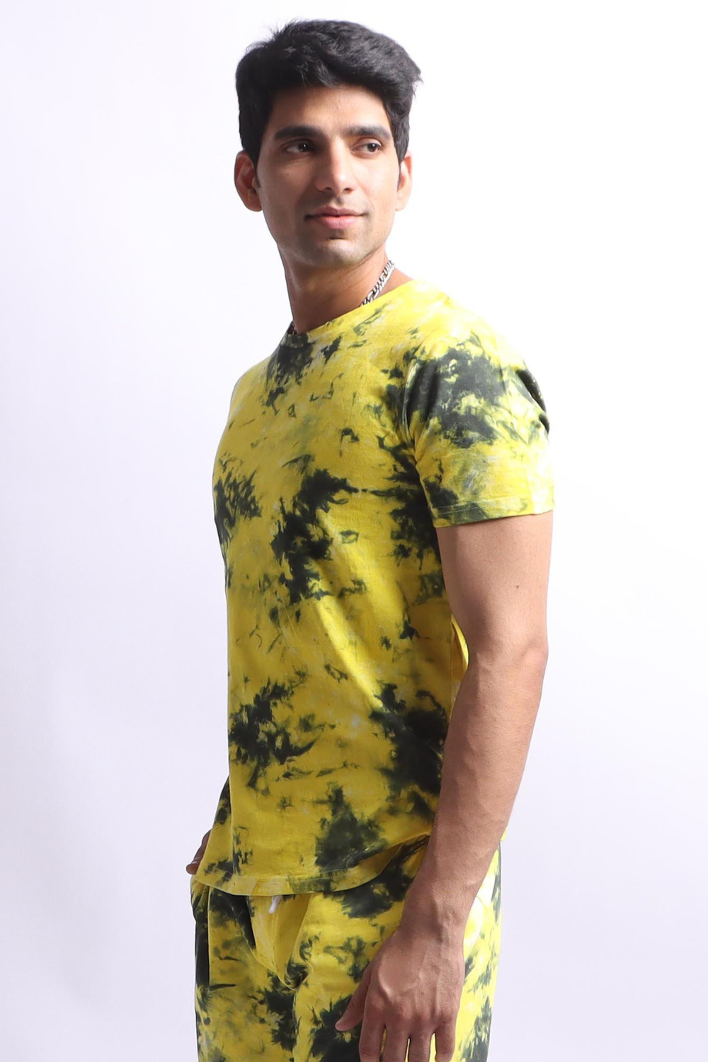 Yellow Green Tie Dye Tee #6