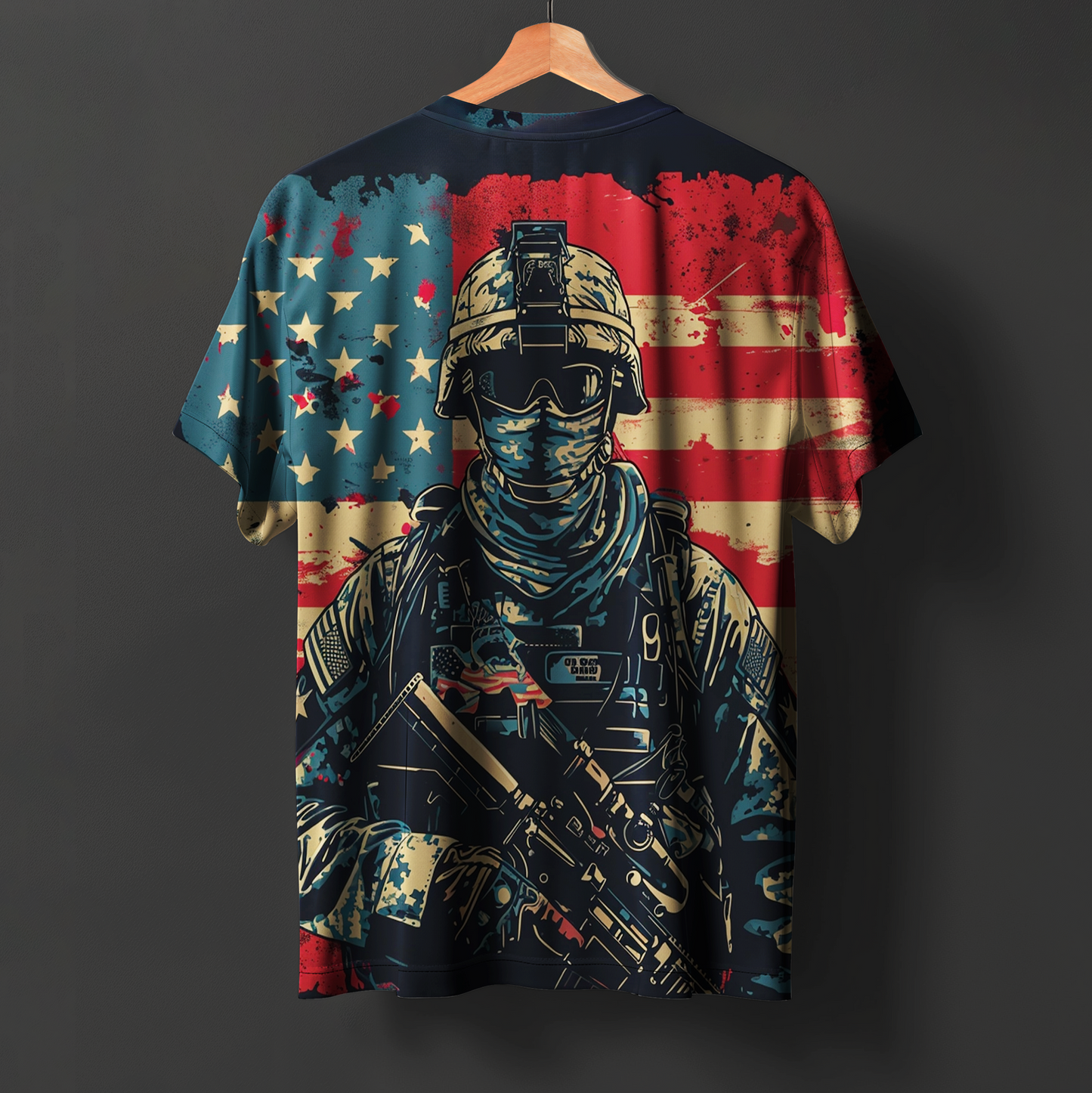 Dog Tag Duty Printed Tee #41