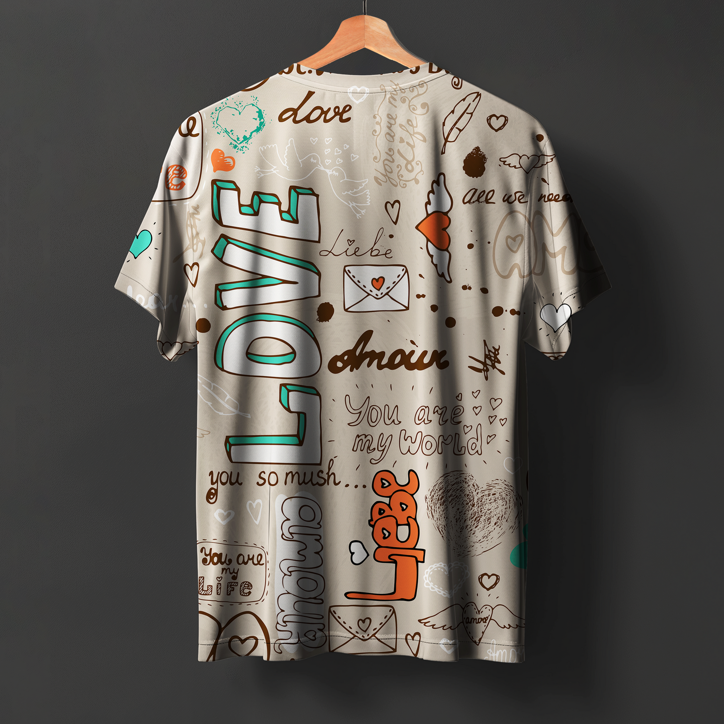 Love Mashup Printed Tees#36